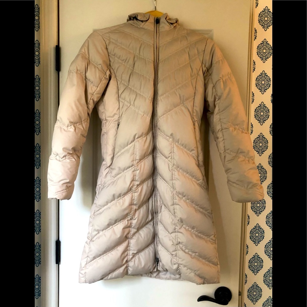 WOMENS PATAGONIA DOWN PUFFER HOODED PARKA, SIZE XS